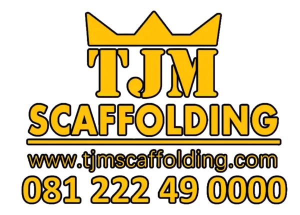The Transparent Logo, Website Name, and WhatsApp Number of TJM Scaffolding